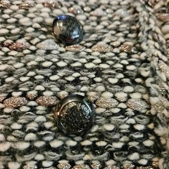 Doncaster Wool Collarless Dark Academia Corporate jacket Size 10. - Picture 3 of 6